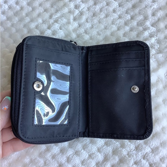 Black wallet with Glitter Purple Princess writing on it - Picture 2 of 5